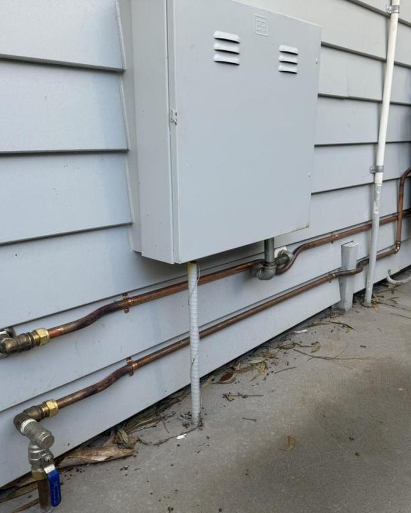 Copper Runs Along The House — McLennan Plumbing & Gas